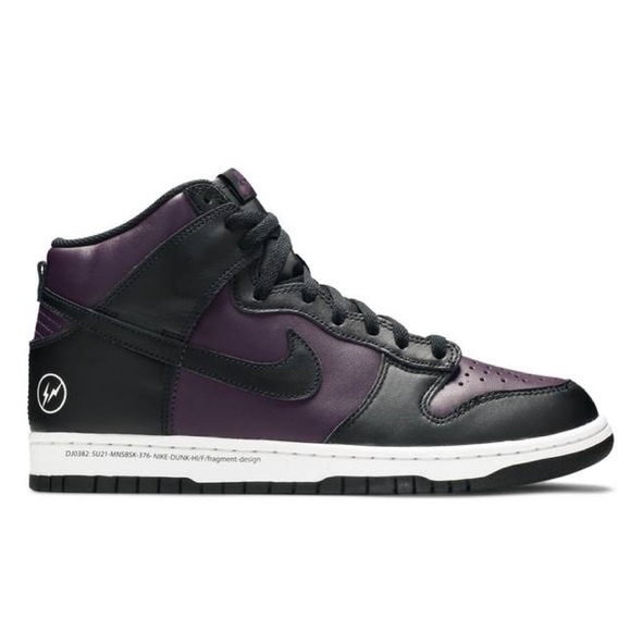 NEW Nike Fragment x Dunk High Beijing in Purple Black Men's 8 or Women's 9.5 - Picture 1 of 13